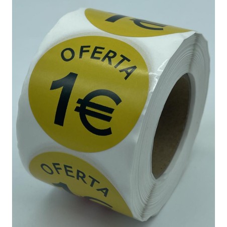 ETIQUETA ADHE  OFERTA 1 € 500 UND/ ROLLO 6X6 R/CA