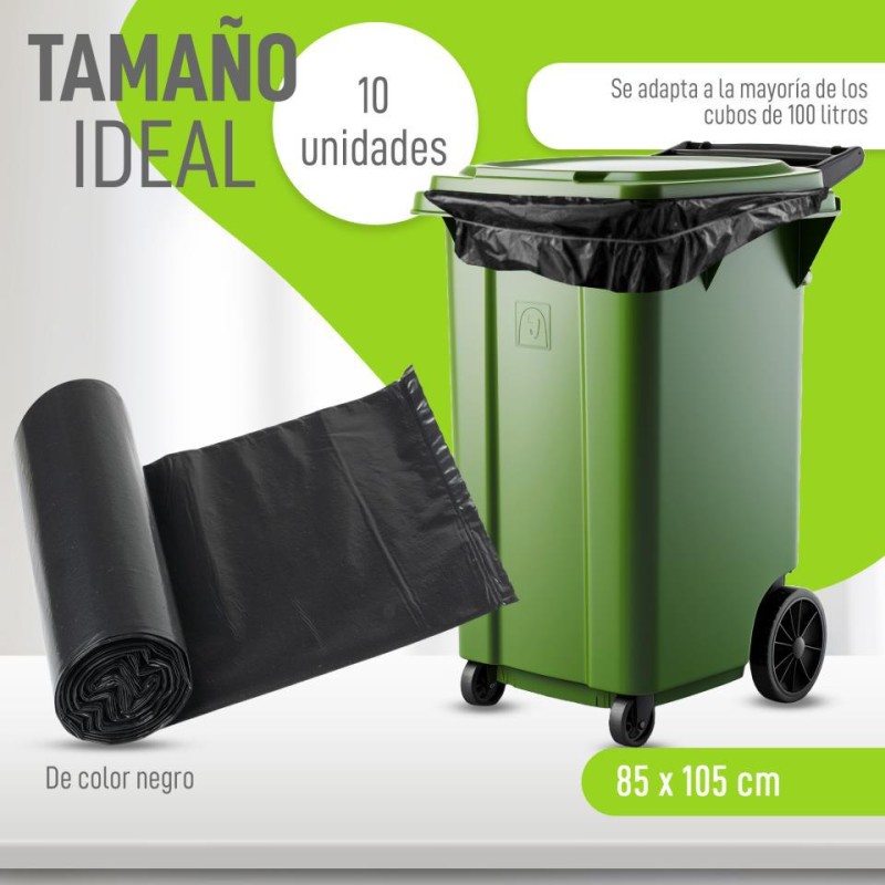 B  BASURA 85X105 G-140 10 UNID 30ROLLOS/C STRONG 