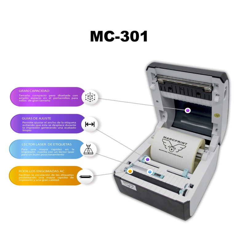 IMPRESORA TERMICA MC-301 USB