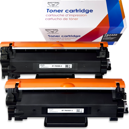Brother TN2420 tóner compatible pack 2 unidades