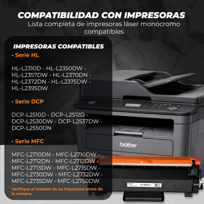 Brother TN2420 tóner compatible pack 2 unidades