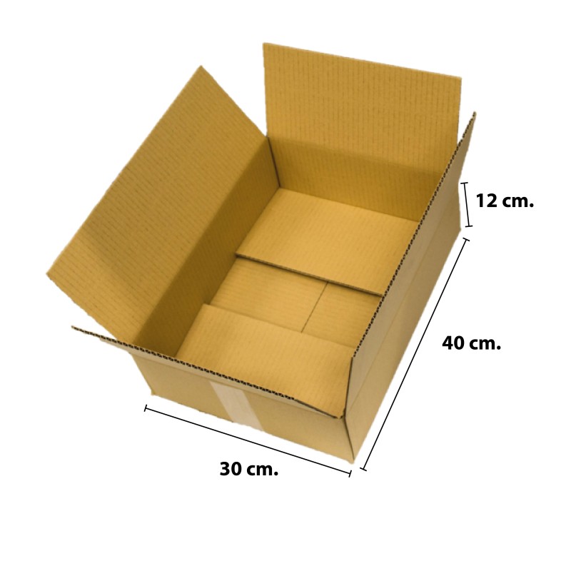 CAJA DE CARTÓN MOD6: 300x400x120 mm 20 uds/pack