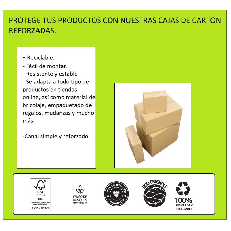 CAJA DE CARTÓN MOD6: 300x400x120 mm 20 uds/pack