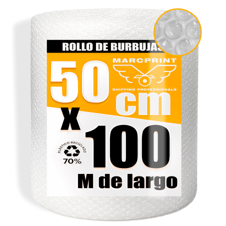 BOBINA BURBUJA 50CM X 100 METROS MARCPRINT