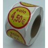 ETIQUETA ADHE SOLO 4 50 € 500 UND/ ROLLO 6X6 R/CA