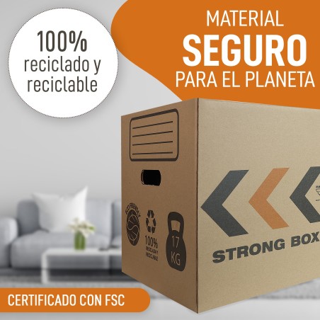 CAJA MUDANZA + BURBUJ MARCPRINT  43X30X25 10 UNID/