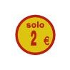 ETIQUETA ADHE SOLO 2 € 500 UND/ ROLLO 6X6 R/CA